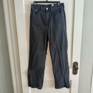 H&M Wide Leg Ultra High-Waisted Jeans